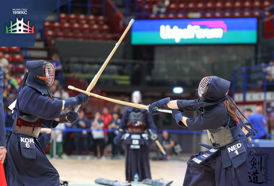 Pakwan tijdens de kwartfinale van het WK Kendo 2024